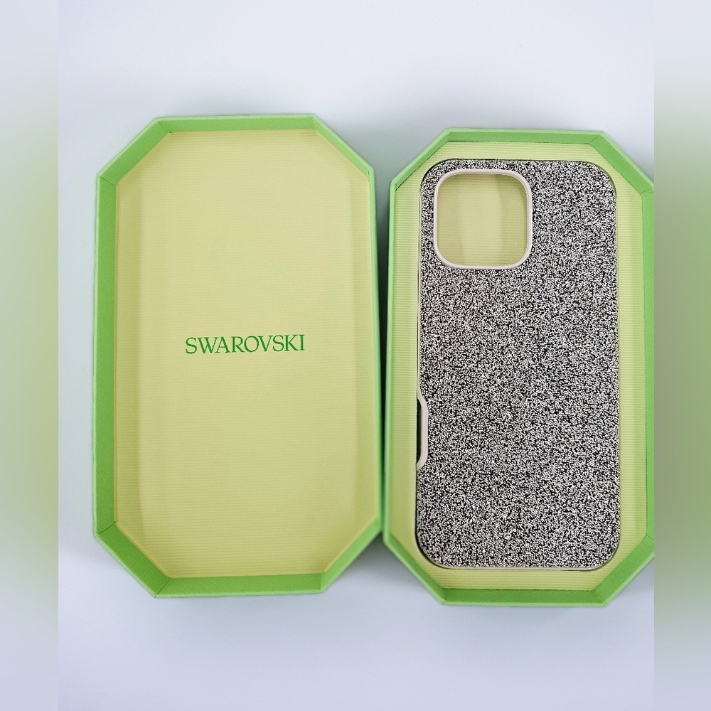 Swarovski High Smartphone Case for iPhone 16 , Silver-Tone Crystals